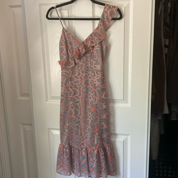 Lulu’s Fleur Allured Grey Lace Midi Dress - Picture 5 of 8